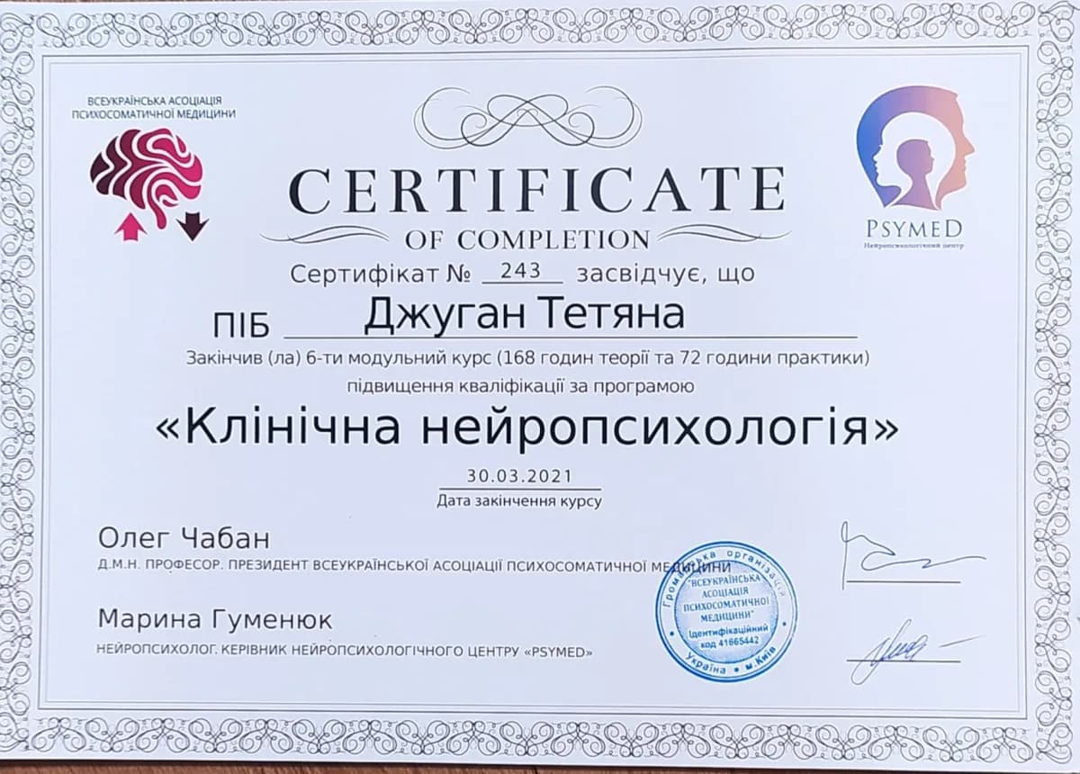 Сертифікат 4