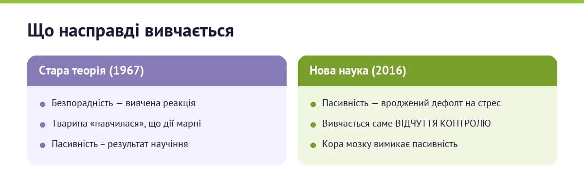 Стара теорія 1967 і сучасне розуміння 2016: що насправді вивчається